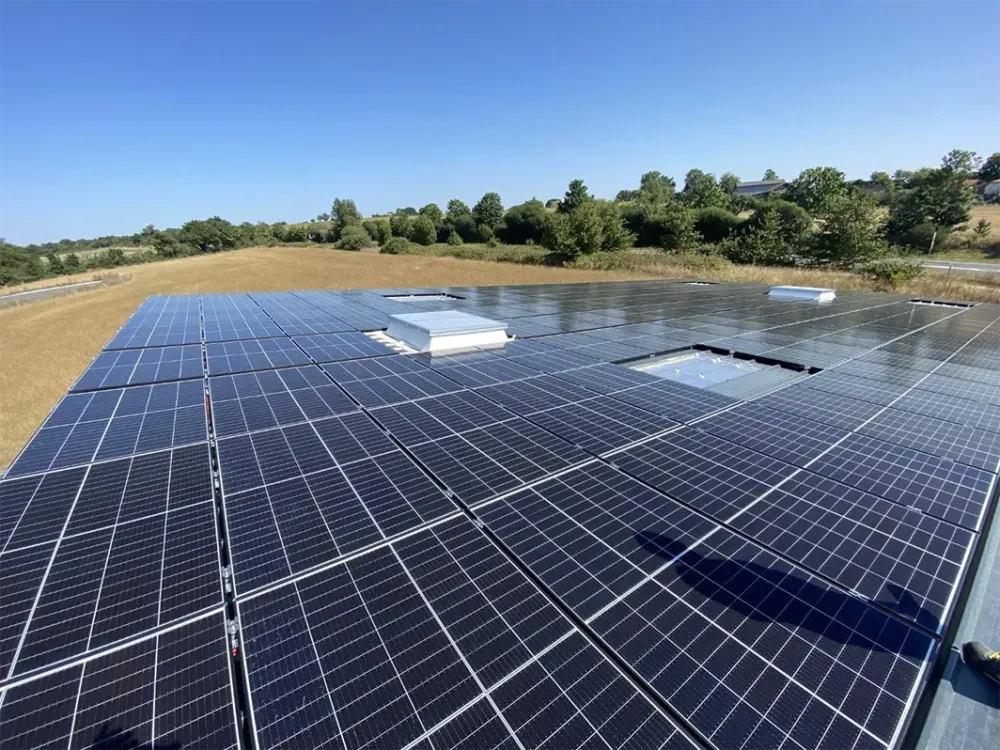 Panneaux photovoltaïques près de Cholet